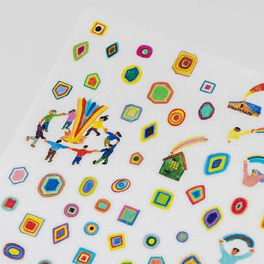 Die-Cut Sticker Sheet - Rainbow