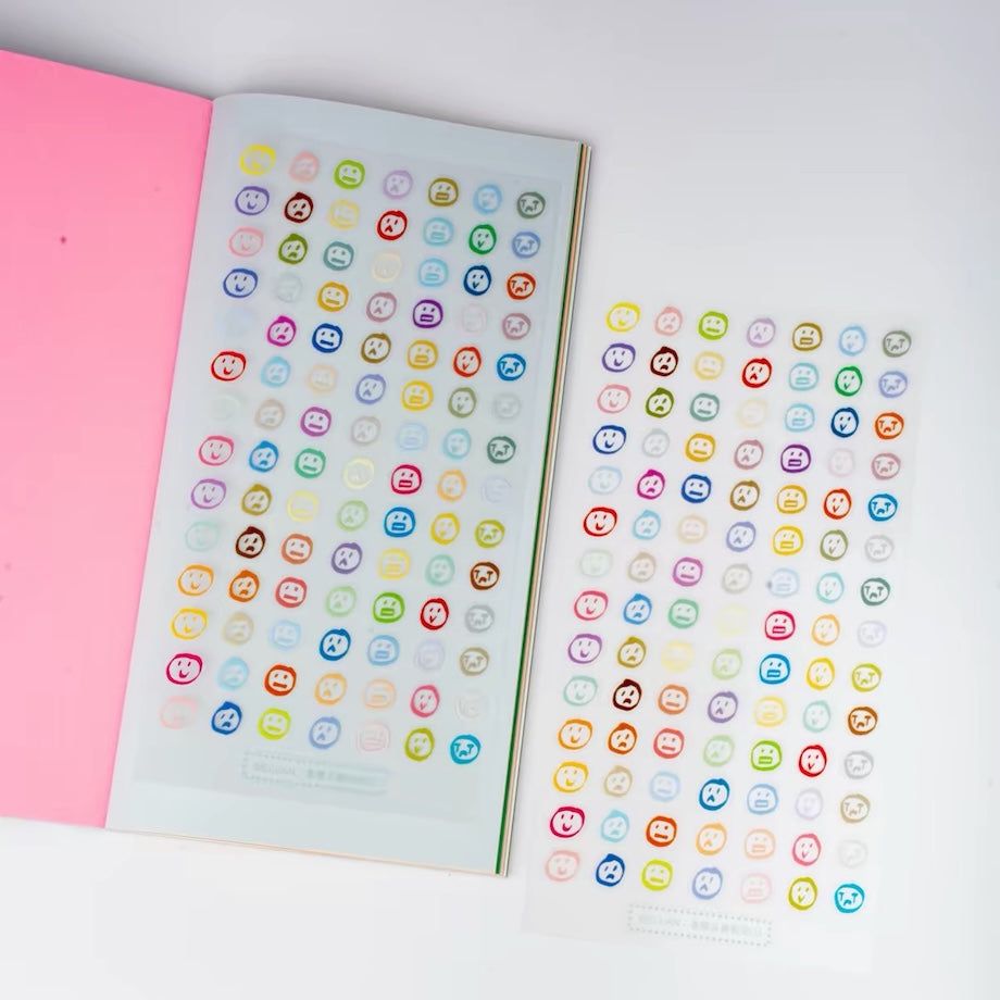 Die-Cut Sticker Sheets - Colorful Emotion