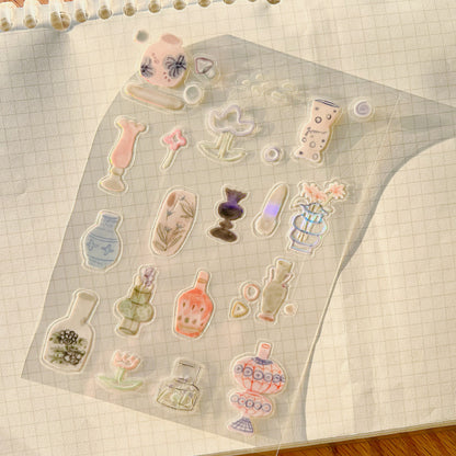 Die-Cut Sticker Sheet - Vase