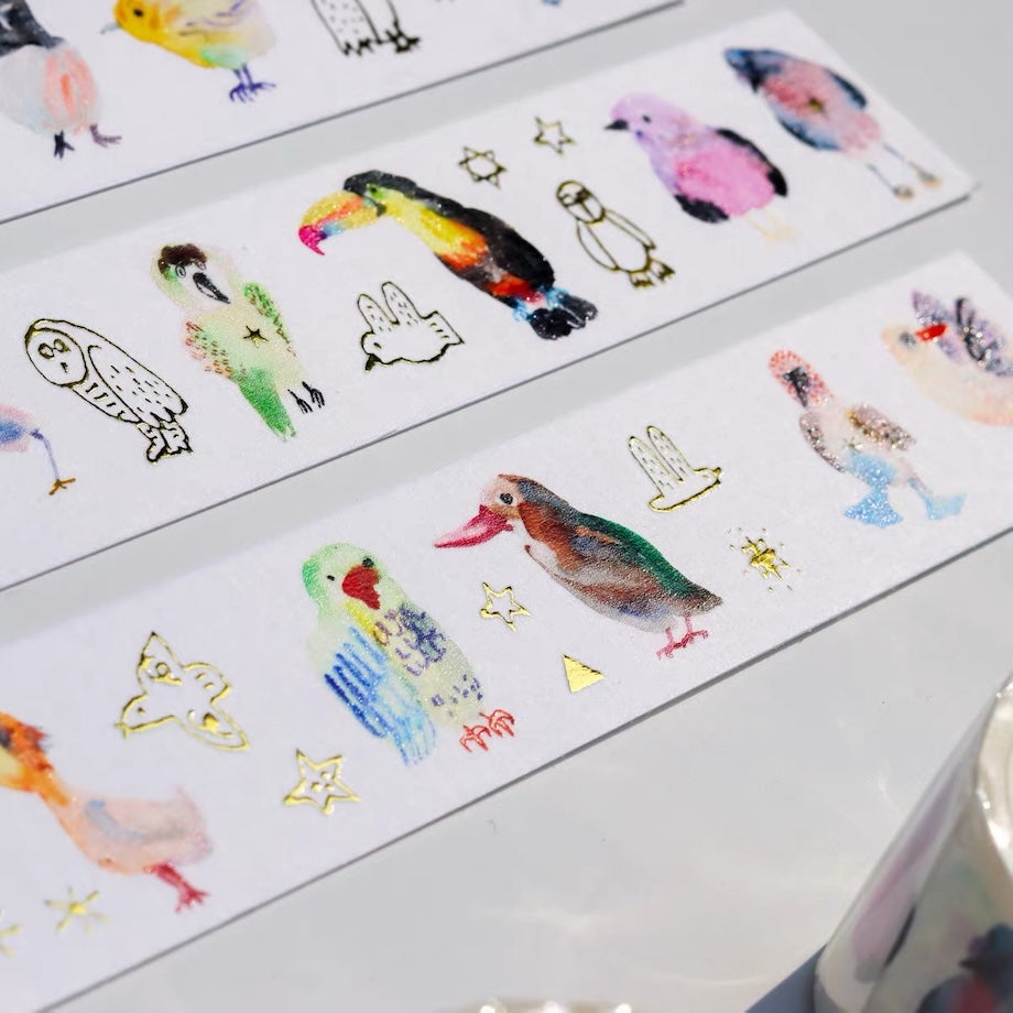 Die-Cut Sticker Roll - birrrrrrrrds
