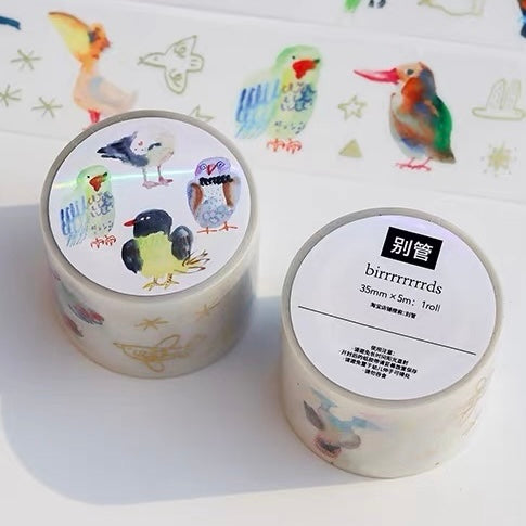 Die-Cut Sticker Roll - birrrrrrrrds