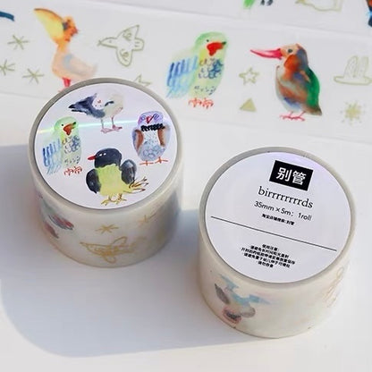Die-Cut Sticker Roll - birrrrrrrrds