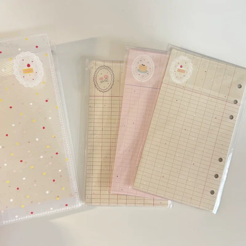 CaiCaiXuanXuan Loose Leaf Paper Refills - A6 Personal Size