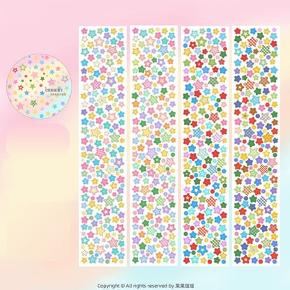 Die-Cut Sticker Roll - Colorful Star