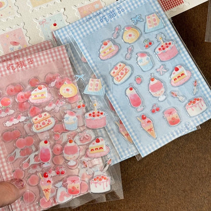 Epoxy Sticker Sheets - Dessert & Peach