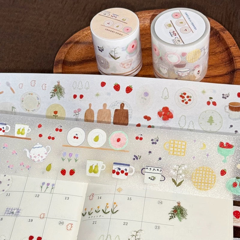 Die-Cut Sticker Roll - Forest Dining