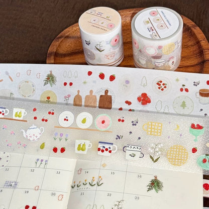 Die-Cut Sticker Roll - Forest Dining