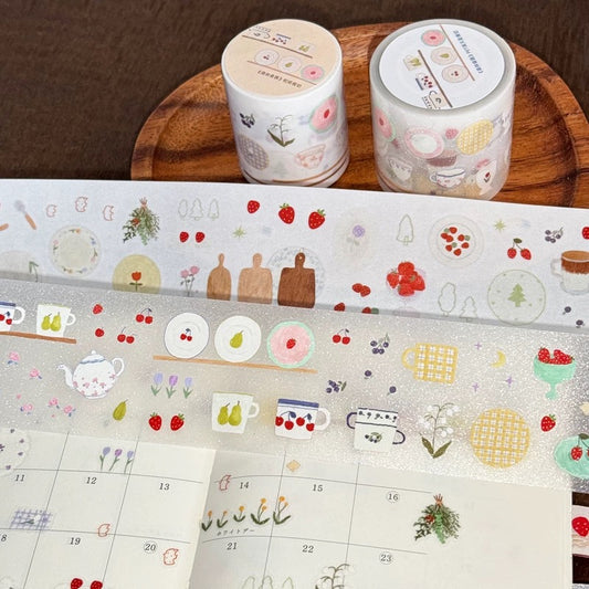 Die-Cut Sticker Roll - Forest Dining