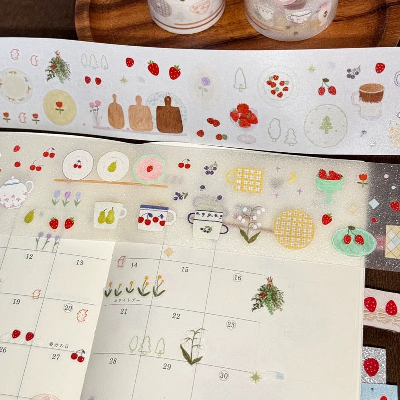 Die-Cut Sticker Roll - Forest Dining