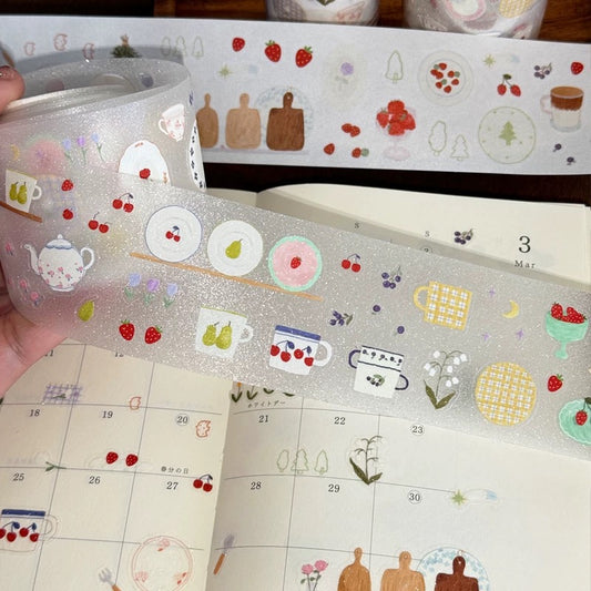 Die-Cut Sticker Roll - Forest Dining
