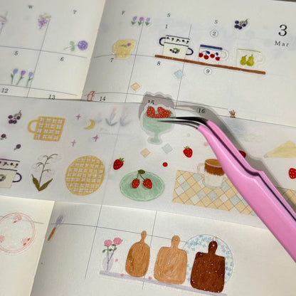 Die-Cut Sticker Roll - Forest Dining