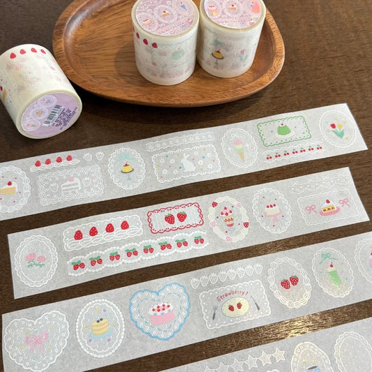 Die-Cut Sticker Roll - Lace