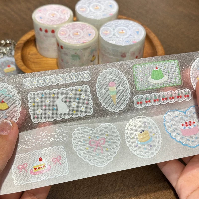 Die-Cut Sticker Roll - Lace