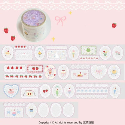 Die-Cut Sticker Roll - Lace