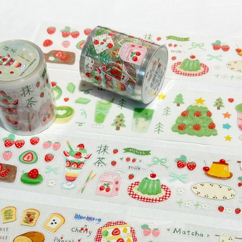Die-Cut Sticker Roll - Matcha Diary