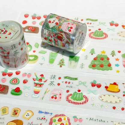 Die-Cut Sticker Roll - Matcha Diary