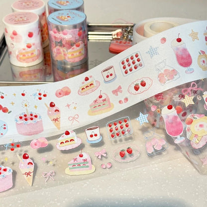 Die-Cut Sticker Roll - Peach Party