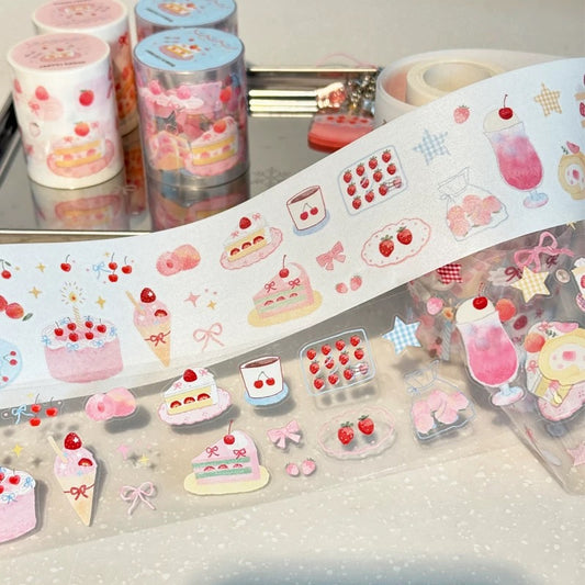 Die-Cut Sticker Roll - Peach Party