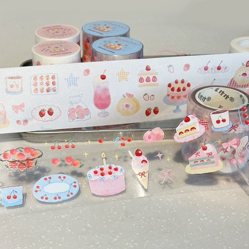 Die-Cut Sticker Roll - Peach Party
