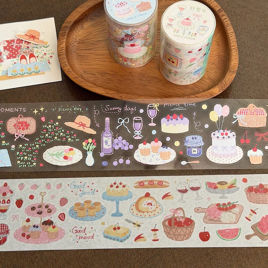 Die-Cut Sticker Roll - Picnic Day