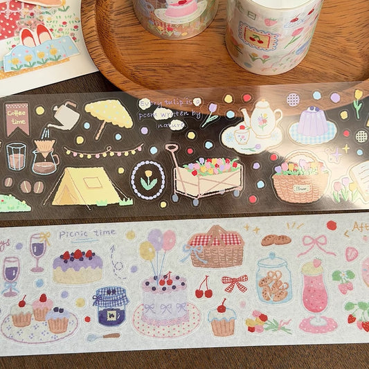 Die-Cut Sticker Roll - Picnic Day