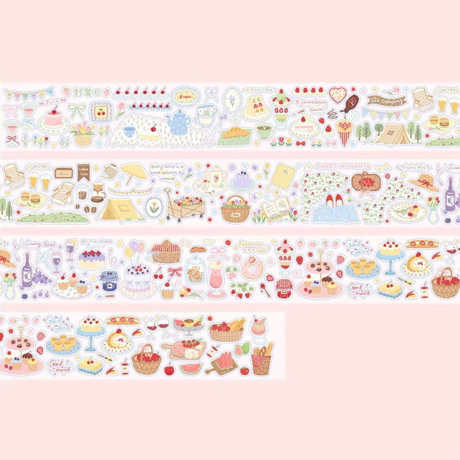 Die-Cut Sticker Roll - Picnic Day