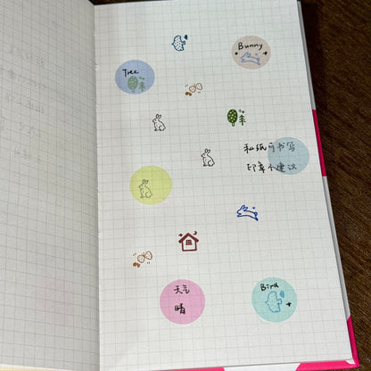 Die-Cut Washi Sticker Roll - Polka Dots