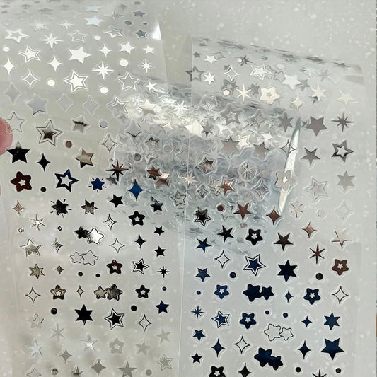 Die-Cut Sticker Roll - Shiny Star