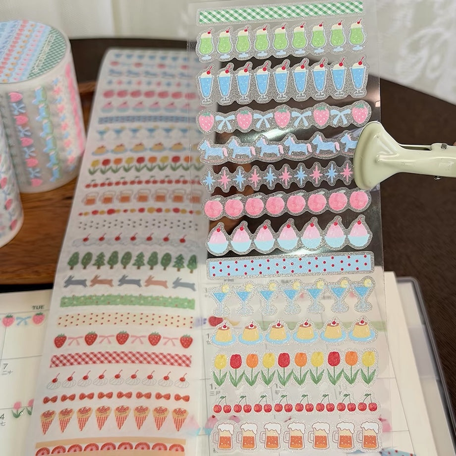 Die-Cut Sticker Roll - Stripes 2