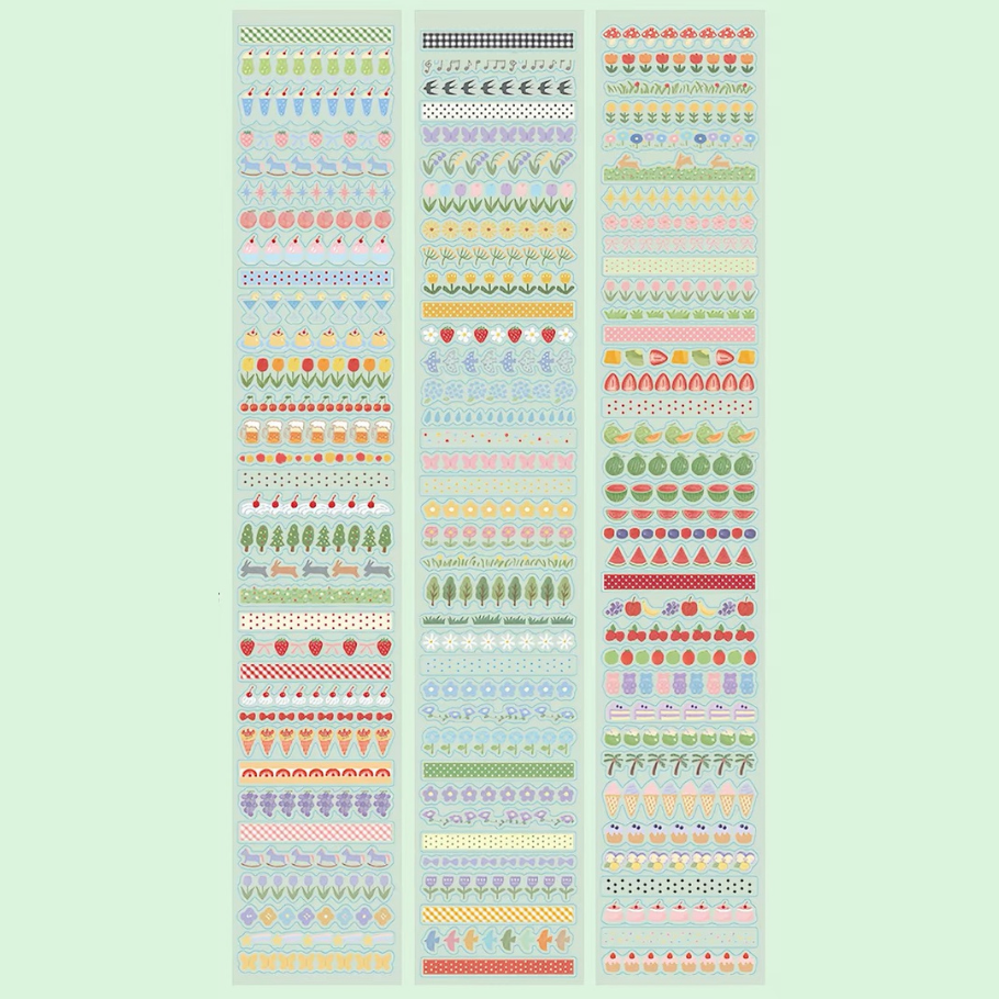 Die-Cut Sticker Roll - Stripes 2