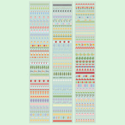 Die-Cut Sticker Roll - Stripes 2