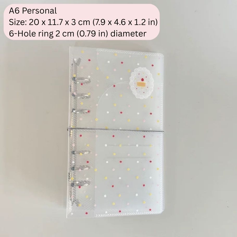 Lace Dot Binder - A6 Personal, A7, & M5 Size