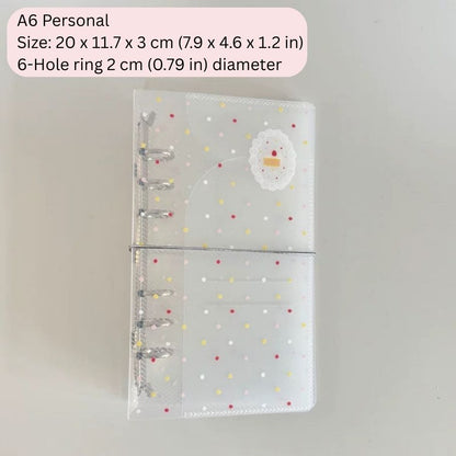 Lace Dot Binder - A6 Personal, A7, & M5 Size