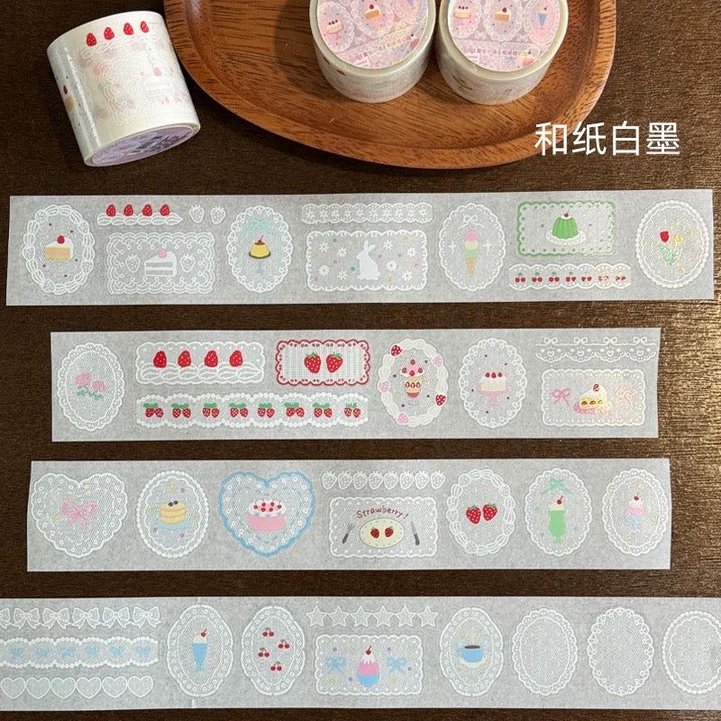 Die-Cut Sticker Roll - Lace