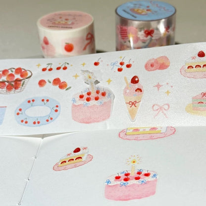 Die-Cut Sticker Roll - Peach Party
