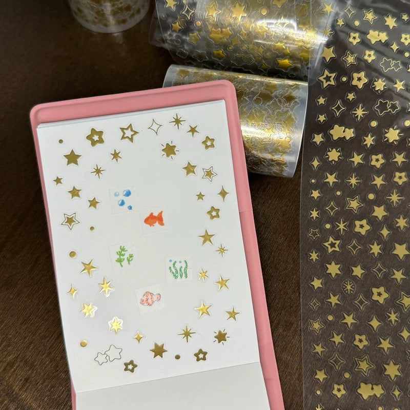Die-Cut Sticker Roll - Shiny Star