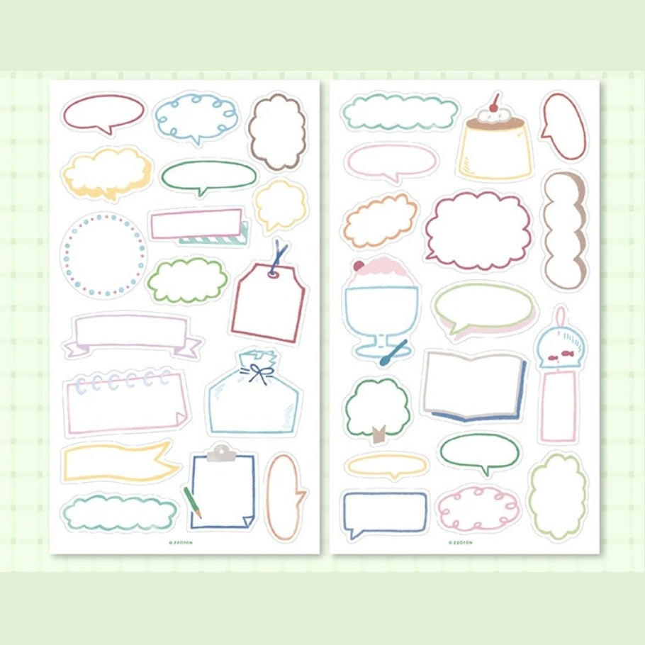Die-Cut Sticker Sheets - Frame