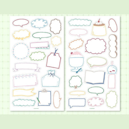 Die-Cut Sticker Sheets - Frame