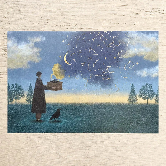 Cozyca Gold-Foiled Postcard