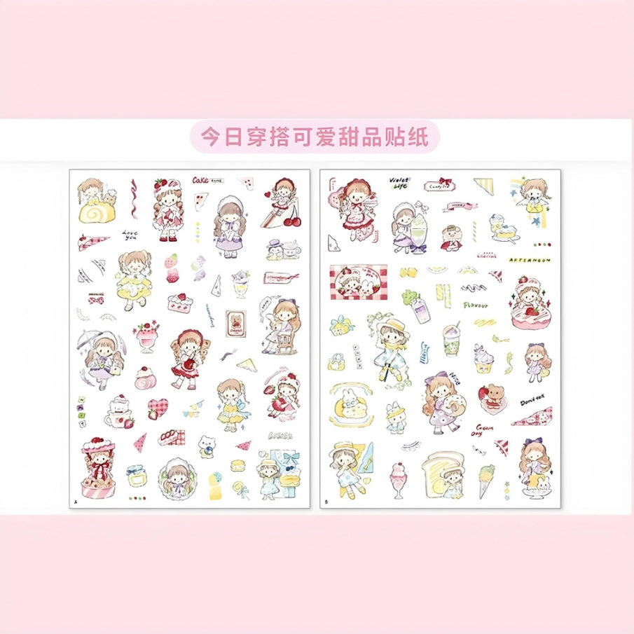 Cute OOTD stickers design