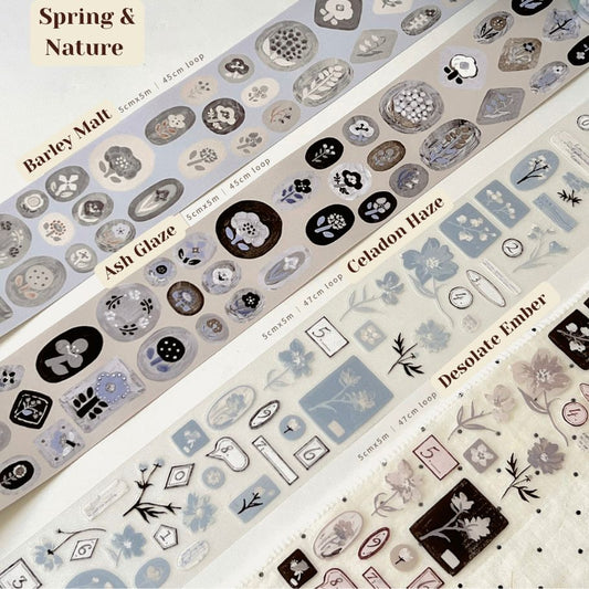 Die-Cut Sticker Roll - Spring & Nature