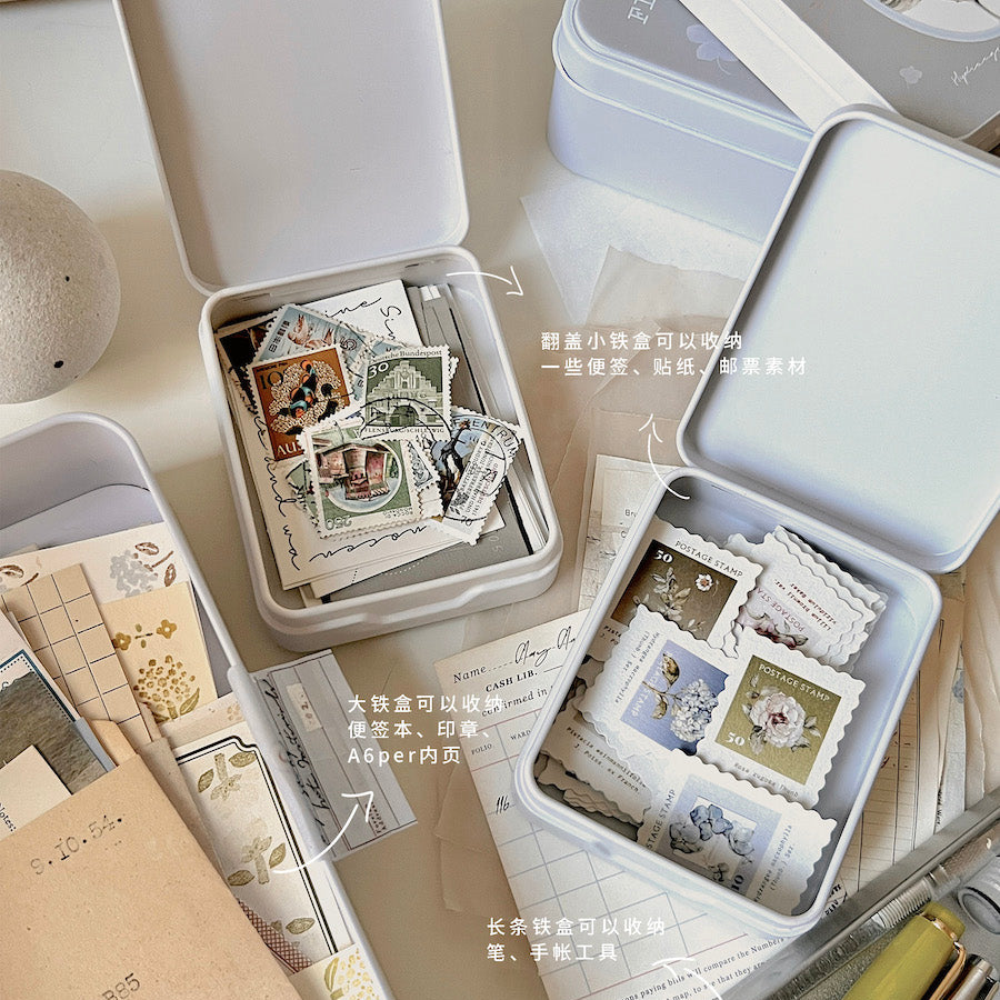 Tin Box - Floral Jewelry Casket