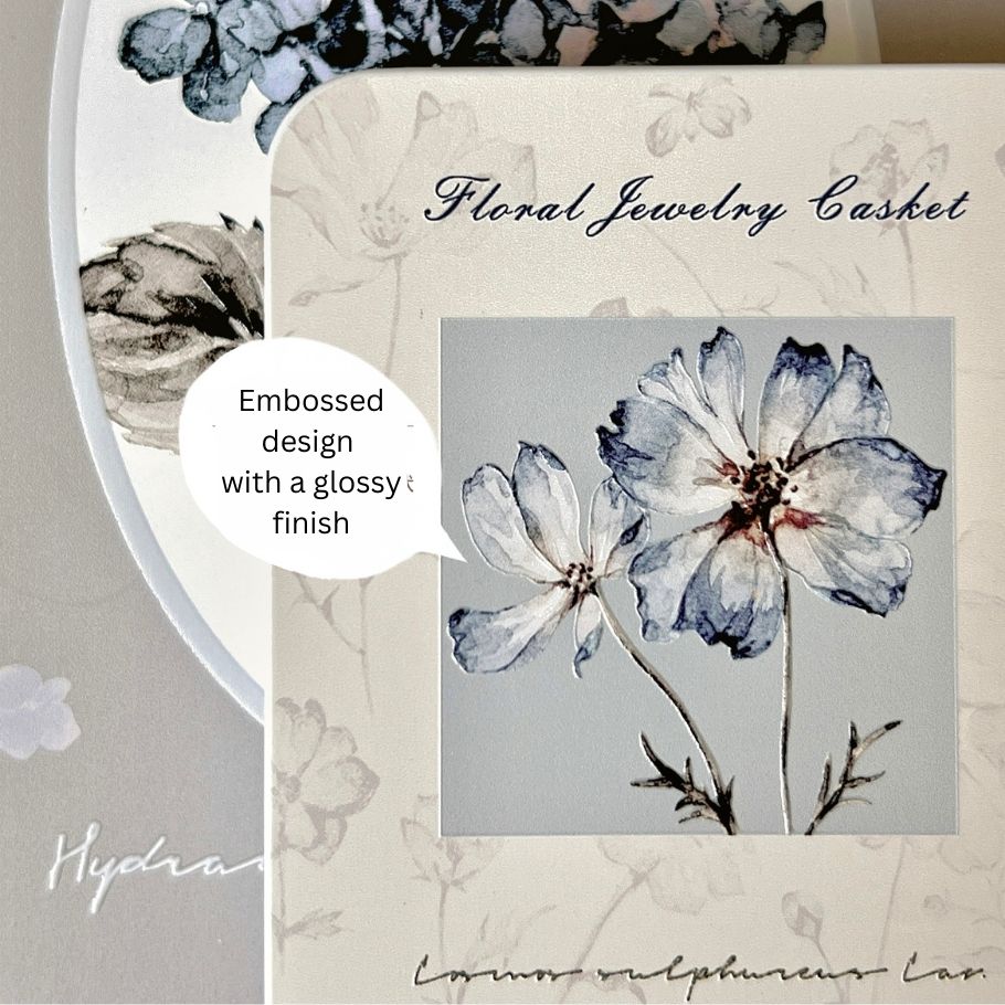 Tin Box - Floral Jewelry Casket