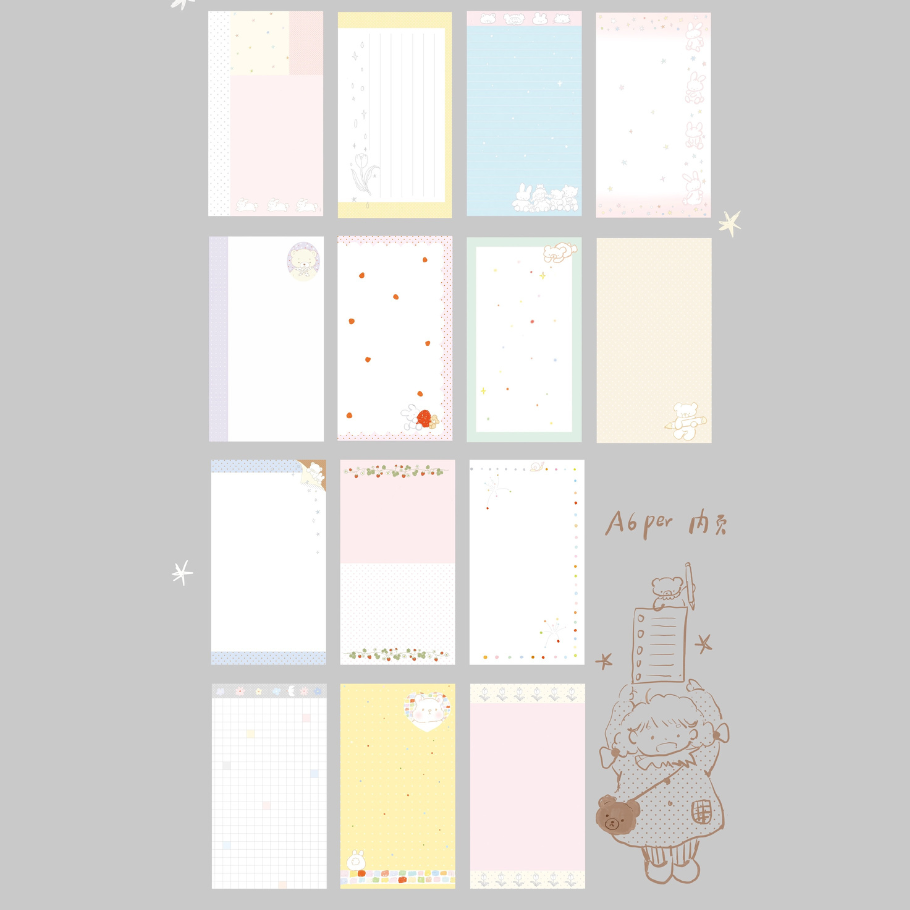 Star Island Loose Leaf Paper Refills - A6 Personal Size