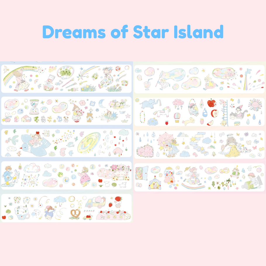 Die-Cut Sticker Roll vol.9 - Dreams of Star Island & Soft Little Friends