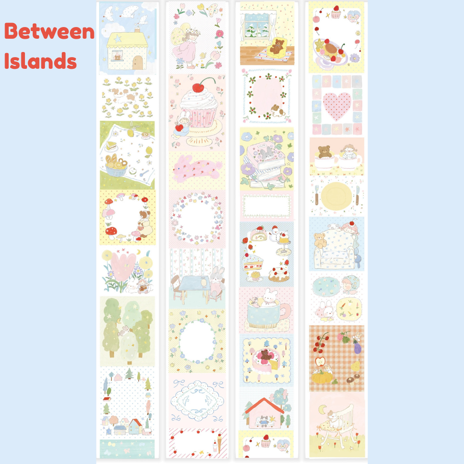Die-Cut Writing Memo Roll - Star Island