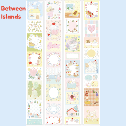 Die-Cut Writing Memo Roll - Star Island