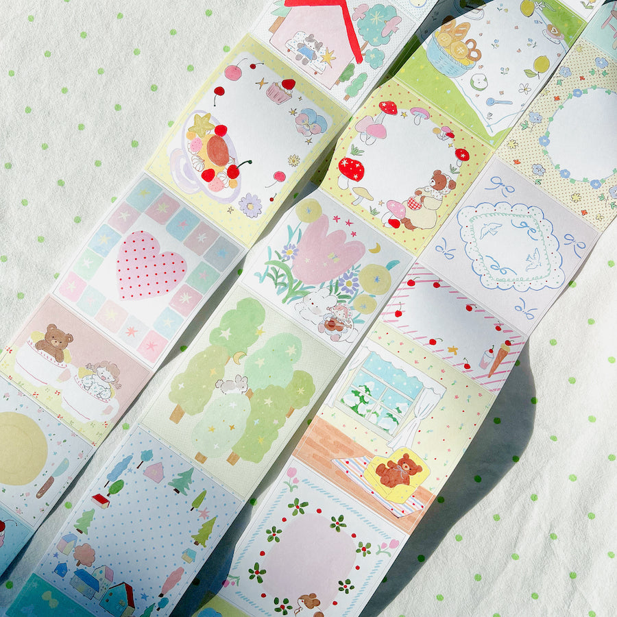 Die-Cut Writing Memo Roll - Star Island