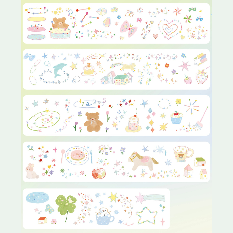 Die-Cut Sticker Roll vol.9 - When Stars Blink
