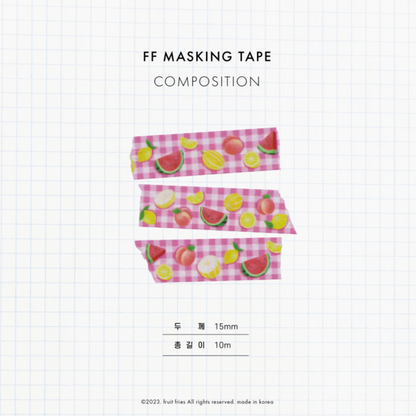 Pink Summer Fruits Masking Tape